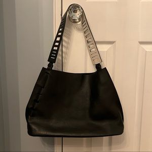 Vince Black Shoulder Bag
